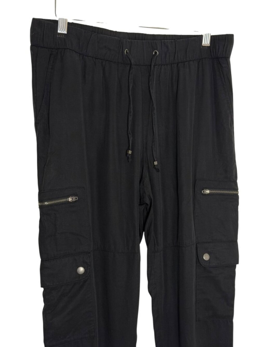 Banana Republic Factory Tencel Cargo Jogger Pants Utility Black M - Picture 3 of 7